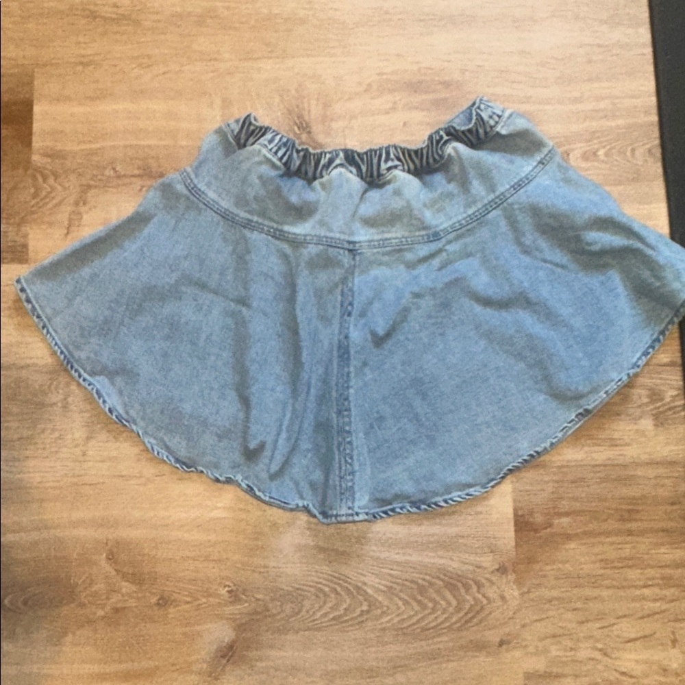 Aerie Blue Denim Skirt - Picture 3 of 6